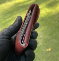 Dompet Kulit Sapi Asli Buatan Tangan Vintage Ramah Lingkungan Model Pendek dengan Kancing dan Lapisan Lilin untuk Pria Ukuran 4 Inci Anwar