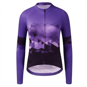 Maillot de cyclisme personnalisé pour femmes, grande taille, en polyester, manches courtes, fermeture éclair intégrale, respirant, logo avant, fabricant OEM - Product Image 3