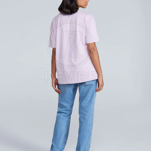 เสื้อยืดโอเวอร์ไซส์ทรงหลวมสำหรับผู้หญิง คุณภาพสูง ผลิตในปากีสถาน เหมาะสำหรับฤดูร้อน รับทำโลโก้ตามสั่ง สำหรับขายออนไลน์ - Product Image 4