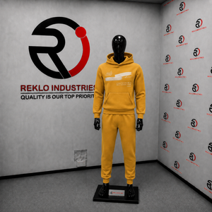 Conjunto Deportivo Premium para Hombre en Dorado, Sudadera y Pantalones Largos de Algodón, Ropa Casual de Otoño con Diseño Estampado en la Parte Delantera, Estilo Urbano - Product Image 3