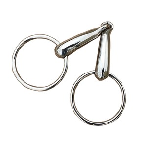 Bocado de Brida Suelta de Acero Inoxidable para Caballo, con Boca Hueca, 12cm, Equipo Ecuestre - Product Image 1