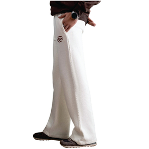 <b>White</b> Relaxed Fit Fleece <b>Trouser</b> - Product Image 4