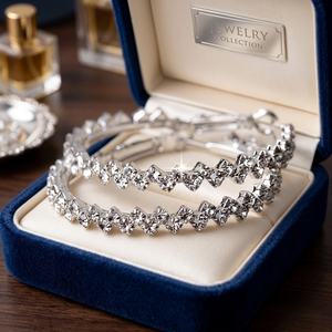 Pendientes de Aro con Diseño de Diamantes en Zig Zag, Oro Blanco de 14K, Nueva Llegada |   Diamante Redondo Auténtico para Mujer, Joyería Fina de Lujo, Regalo para Fiestas - Product Image 3