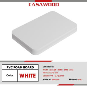 Meilleure vente de panneau intérieur en PVC étanche à l'humidité 17mm blanc pour salle de bain et intérieurs d'appartement fournisseur du Vietnam - Product Image 3