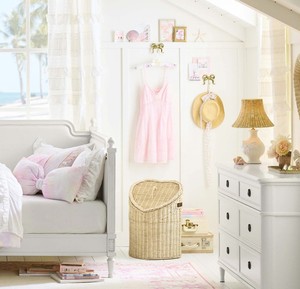 Heart Rattan Storage <b>Basket</b> with Lid Open Weave Toy Organizer Bin Girls Cute Nursery <b>Wicker</b> Laundry Hamper <b>Handles</b> - Product Image 4