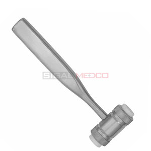 Maillet chirurgical Mead Bone de 7 pouces en acier inoxydable allemand avec têtes en nylon remplaçables – Instruments manuels pour la chirurgie générale - Product Image 6