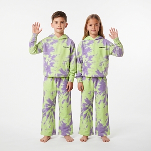 Conjunto Deportivo Sublimado Estampado para Niños, Sudadera con Capucha y Pantalones Jogger, Ropa Deportiva Personalizada para Niños y Niñas - Product Image 5