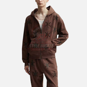 Sweat-shirts à strass pour hommes de haute qualité à prix de gros, vêtements d'hiver basiques, séchage rapide, respirants - Product Image 3