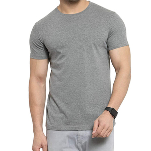 Camiseta de Manga Corta para Hombre, Cuello Redondo, Color Azul Marino, Tejido Jersey Liso, Diseño Sencillo - Product Image 3