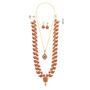 One Gram Gold Long Haram Fashion Jewelry Set - Product Image 2