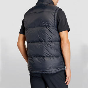 Chaleco Acolchado de Invierno para Hombre, 100% Poliéster, Cuello Alto, Impermeable, con Cierre y Dos Bolsillos Laterales, Logotipo Personalizado Bordado, Sin Mangas - Product Image 4