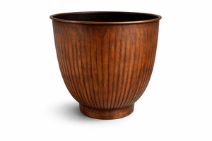 Maceta de Hierro Hecha a Mano con Acabado Antiguo de Cobre, Perfecta para Decoración de Jardín Interior y Exterior - Product Image 6