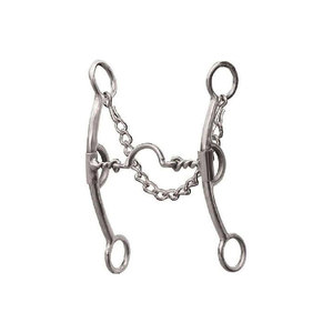 Mors de cheval en acier inoxydable avec embout à chaîne pour l'équitation - Product Image 1