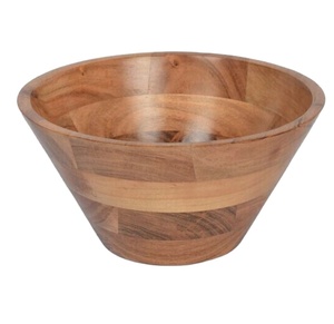 Mayorista Fabricación al por mayor Ensaladera moderna de madera de acacia para frutas o ensaladas ODM para cocina hecha en Vietnam - Product Image 1