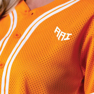 Customized <b>Women</b> Cropped Mesh Baseball Jersey V Neck Short Sleeve Custom Sports Top Bulk Private Label Wholesale OEM Manufacture - Product Image 2