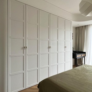 Armoire de chambre à coucher moderne en bois massif, armoire de rangement multifonctionnelle pour vêtements, armoire de chambre à coucher - Product Image 4