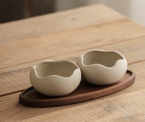 Juego de Tazones para Aperitivos de Resina Hechos a Mano con Bandeja de Madera para Servir Nueces, Frutos Secos, Dulces, Aperitivos y para Servir en la Mesa - Product Image 4