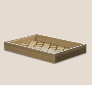 Bandeja Decorativa de Madera Esmaltada - Diseño Rectangular Contemporáneo, Apta para Lavavajillas, Bandeja para Servir en Cocina y Hogar - Product Image 2