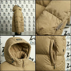 Chaqueta Acolchada para Hombre, Talla Grande, con Capucha, Cierre de Cremallera, Gruesa, Informal, Holgada, de Invierno, Color Sólido, Relleno de Fibra de Poliéster - Product Image 6