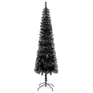 Árbol de Navidad Delgado Ajustable con Brazos de PVC Negro y Acero - Product Image 2