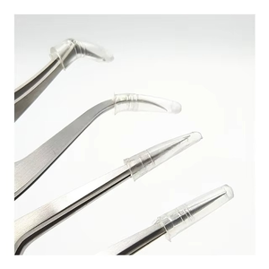 Pinces à épiler pour extensions de cils en acier inoxydable de haute qualité avec pointe fine pour kit d'outils de maquillage fabriqués au Pakistan - Product Image 1