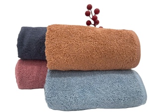 Ensemble de serviettes de bain en coton 100% du Vietnam, écologiques, couleur unie, haute densité (500 à 700 GSM), norme Oeko-Tex 100 - Product Image 2