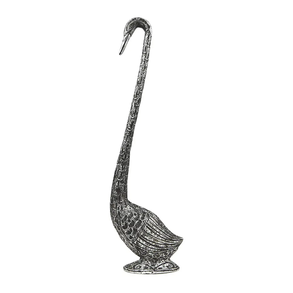 Traditionelle handgemachte Großhandel indische Silber Metall legierung Ente Skulpturen Figur Statue Home Decor Geschenk artikel SMG-352A