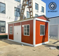 Cabane mobile de conception contemporaine de 20 pieds, maison préfabriquée modulaire en conteneur pour une utilisation en extérieur