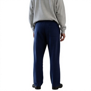 Hot Style Autumn Casual Custom Woolen Midweight Straight Vintage <b>Jogger</b> Pants Drawstring Closure Eco-Friendly Breathable - Product Image 3