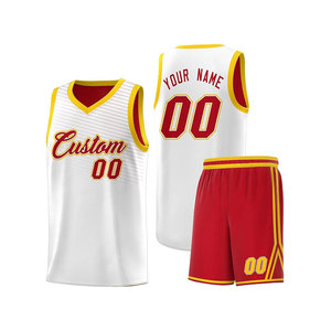 Conjunto de Uniforme de Baloncesto Personalizado Verde y Amarillo, Cuello en V, Sin Mangas, Malla Transpirable, Unisex, para Adultos, Nombre del Equipo 00, Impresión Sublimada - Product Image 4