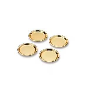 Antique Style Metal Coasters Set Decorative <b>Table</b> <b>Protectors</b> for Traditional Dining Wedding Restaurant Hotel Events - Product Image 2