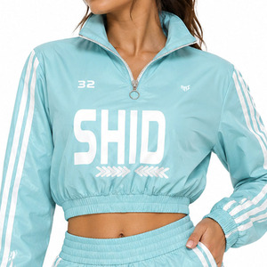 Ensemble tendance coupe courte coupe-vent et short pour femme, survêtement léger en nylon, sweats à capuche pour homme, vente en gros, personnalisable, marque privée, OEM, USA - Product Image 6