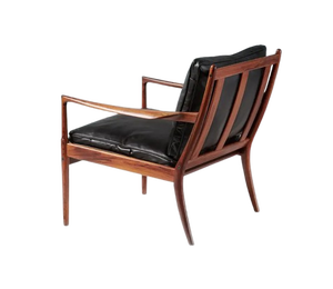Chaise de salle à manger moderne minimaliste en bois massif Fiuresa, avec coussin en microfibre, hauteur réglable, portable, pour salon, hôtel - Product Image 2