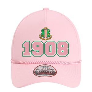 Gorra de béisbol de algodón ajustable con bordado rosa de la hermandad griega AKA para mujer, ideal para uso casual al aire libre. - Product Image 6