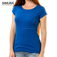 Haute qualité à manches longues 100% bio grande taille Logo personnalisé T-shirt O cou 100% coton pour les femmes 'du Bangladesh Jersey décontracté