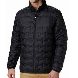 Veste matelassée isolante pour homme avec un design moderne, un rembourrage chaud et un tissu résistant à l'eau, veste matelassée noire pour homme - Product Image 1