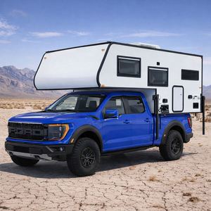 Module de camping solaire isolé toutes saisons pour pick-up, avec lit queen-size à coque rigide coulissante, léger, monté sur le toit du pick-up, avec salle de bain - Product Image 2