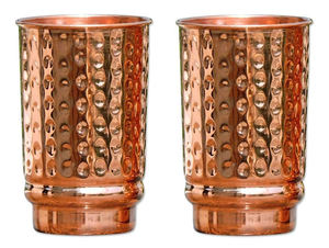 Vaso de Cobre Martillado de Diseño Moderno y Ecológico, Apto para Lavavajillas, Duradero y Elegante para Uso Diario, Acabado Martillado Texturizado - Product Image 4