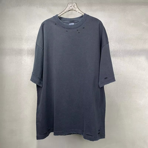 เสื้อยืดสตรีทแวร์ผู้ชาย แขนสั้น คอกลม ทรงปกติ ผ้าฝ้าย 100% เนื้อหนา แห้งเร็ว ระบายอากาศได้ดี - Product Image 3