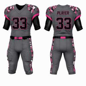 Uniforme de Fútbol Americano Personalizado con Logotipo de Equipo OEM, Impresión Digital, Transpirable, de Secado Rápido, Malla de Lona Vintage, Protector, para Hombre - Product Image 1