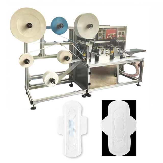 Automatic Female Packing Production Disposable Sanitary Pads Folding Packaging Making Sanitary Pad Machine