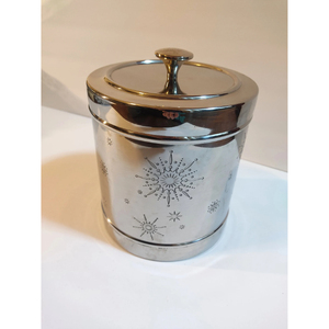 Kitchen Metal <b>Ice</b> Beverage Tub Stainless Steel Party Cooler <b>Bucket</b> Wine Beer Chiller Tub <b>Table</b> Usage With Lid Silver Color - Product Image 2