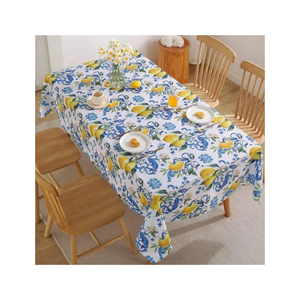 120GSM Tropical Banana Leaf Monkey Table Cloth Cotton <b>Linen</b> Kitchen Table Cover Custom Size Custom Weight Factory Direct Supply - Product Image 6