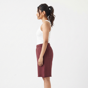 Shorts amples pour femmes en molleton 100% coton, pour la course, le sport, le fitness, le streetwear et l'hiver, avec cordon de serrage à la taille - Product Image 3