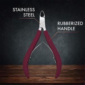 กรรไกรตัดหนังสีดำด้านทำจากสแตนเลสแบบพกพาสำหรับร้านเสริมสวย - Product Image 6