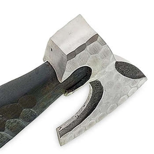 Hacha Vikinga Hecha a Mano de Acero al Carbono de Grado Industrial con Mango de Madera, para Supervivencia, Campismo y Actividades al Aire Libre, Personalizable - Product Image 3