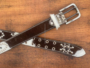 Luxury Handmade <b>Belts</b> Western Cowboy Genuine Cowhide Leather <b>Belt</b> With Hair on Design Manufacturer and Wholesaler - Product Image 5