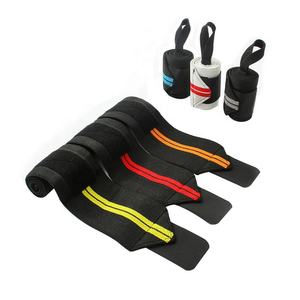 2024 bracelet d'haltérophilie personnalisé enveloppes de poignet élastiques Bandage Fitness Powerlifting poignet orthèse sangle de soutien - Product Image 4