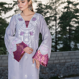 Nuevo Diseño, Vestido de Novia de Talla Grande para Mujer, Encaje Bordado con Estampado Floral, Maxi Vestido Línea A, Conjunto Kurta de Alta Calidad para Exportación - Product Image 5