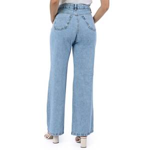 Vaqueros de mezclilla anchos de moda para mujer, de lujo, de cintura alta, ecológicos, duraderos, transpirables, estilo urbano. - Product Image 6